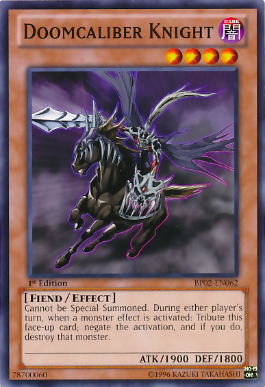 Doomcaliber Knight [BP02-EN062] Common | Cracking-Singles
