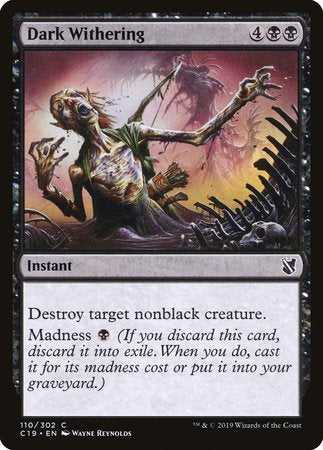 Dark Withering [Commander 2019] | Cracking-Singles
