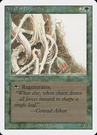Wall of Brambles [Revised Edition] | Cracking-Singles