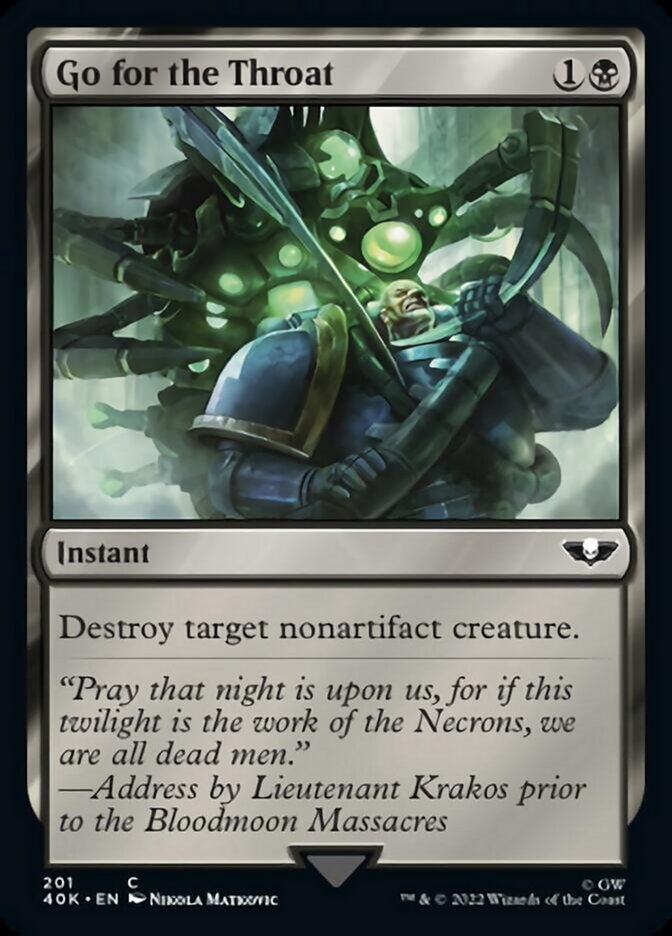 Go for the Throat (Surge Foil) [Universes Beyond: Warhammer 40,000] | Cracking-Singles