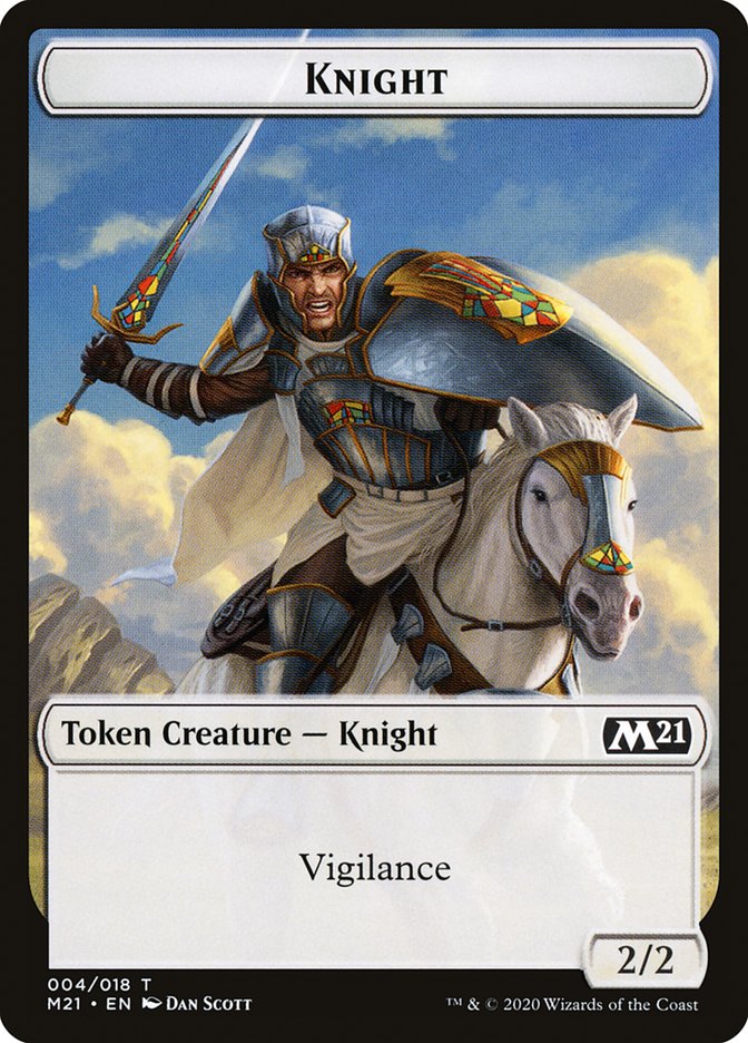 Knight Token [Core Set 2021] | Cracking-Singles