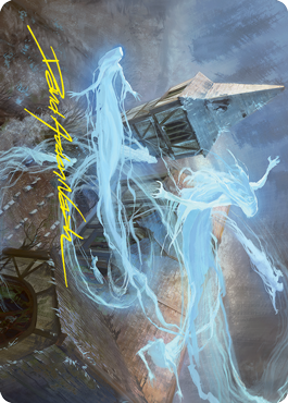 Hallowed Haunting Art Card (Gold-Stamped Signature) [Innistrad: Crimson Vow Art Series] | Cracking-Singles