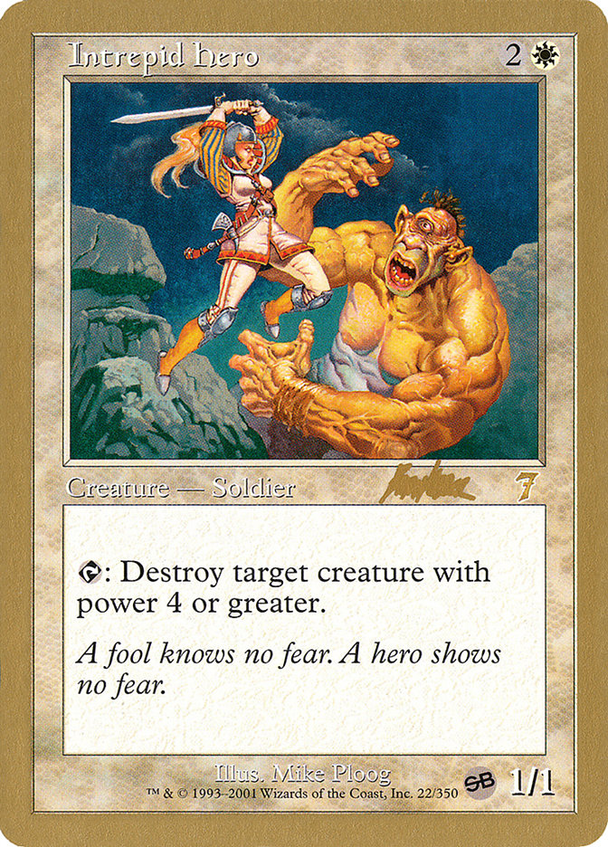 Intrepid Hero (Brian Kibler) (SB) [World Championship Decks 2002] | Cracking-Singles