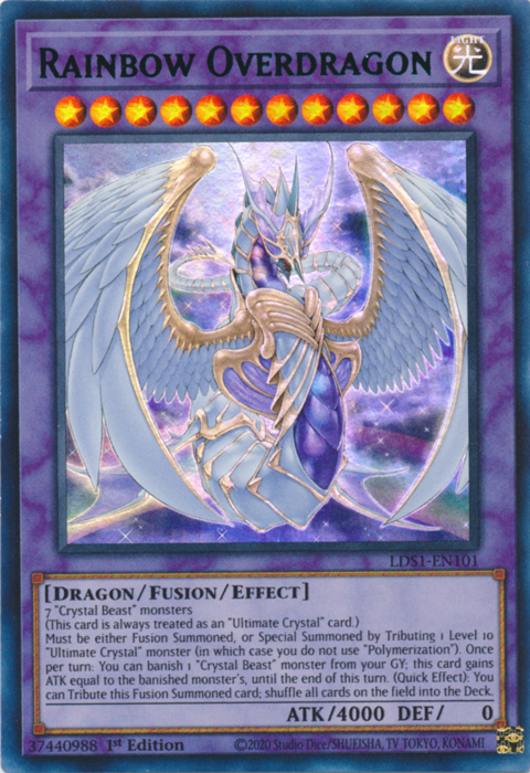 Rainbow Overdragon (Green) [LDS1-EN101] Ultra Rare | Cracking-Singles