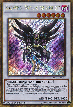 Blackwing - Nothung the Starlight [PGL2-EN013] Gold Secret Rare | Cracking-Singles