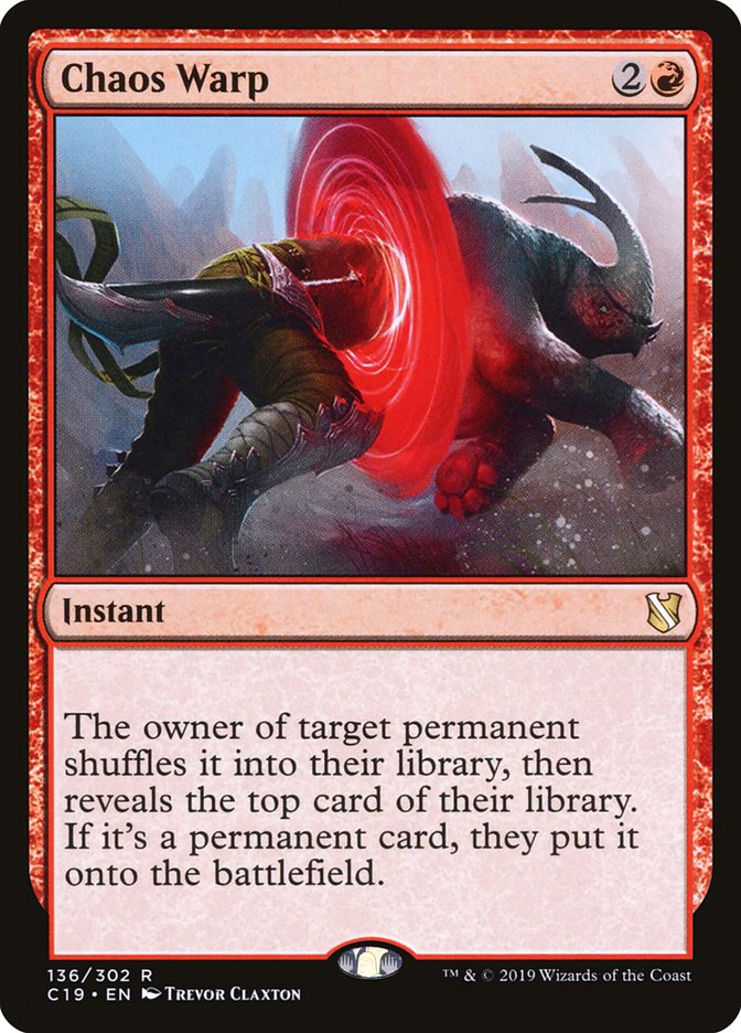 Chaos Warp [Commander 2019] | Cracking-Singles