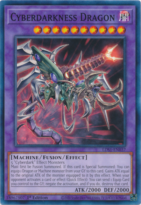 Cyberdarkness Dragon [LDS1-EN037] Common | Cracking-Singles