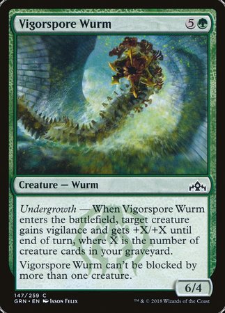 Vigorspore Wurm [Guilds of Ravnica] | Cracking-Singles