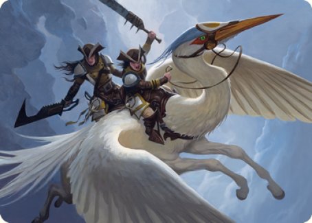 Gryffwing Cavalry Art Card [Innistrad: Crimson Vow Art Series] | Cracking-Singles