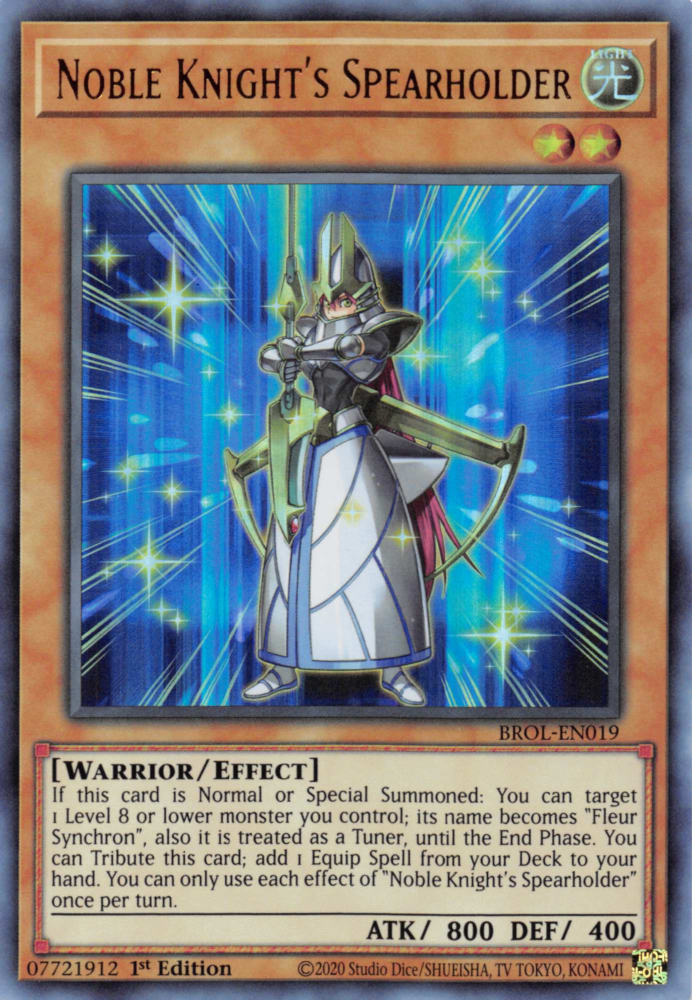 Noble Knight's Spearholder [BROL-EN019] Ultra Rare | Cracking-Singles