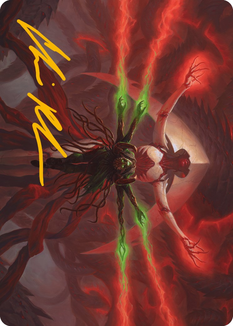 All Will Be One Art Card (Gold-Stamped Signature) [Phyrexia: All Will Be One Art Series] | Cracking-Singles