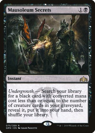 Mausoleum Secrets [Guilds of Ravnica Promos] | Cracking-Singles