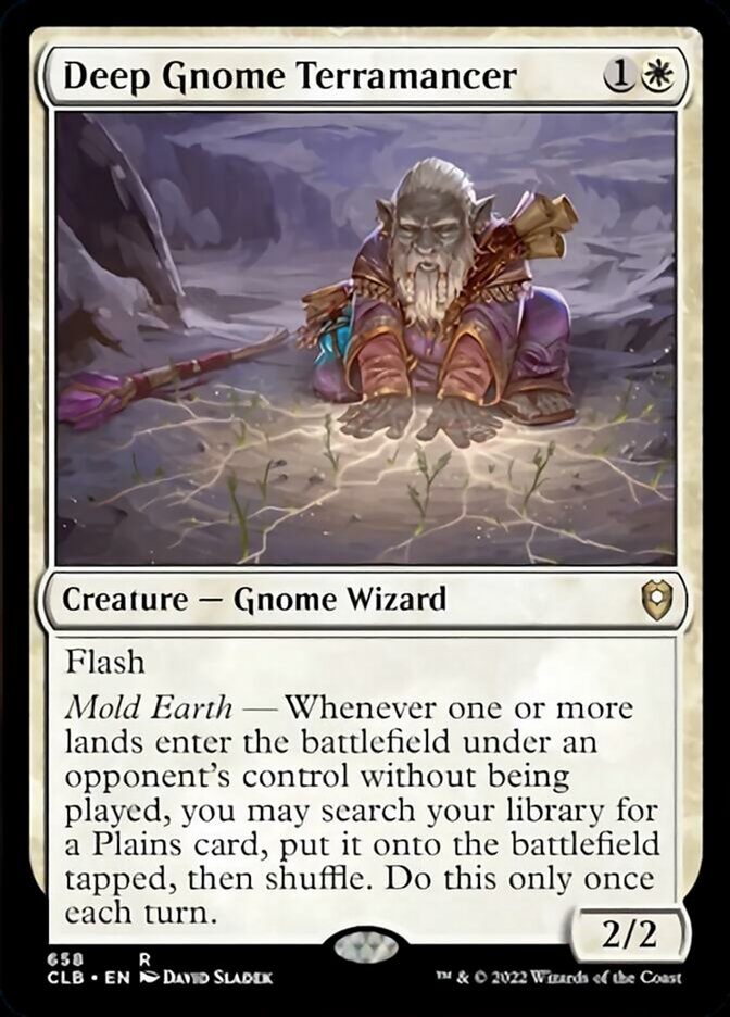Deep Gnome Terramancer [Commander Legends: Battle for Baldur's Gate] | Cracking-Singles