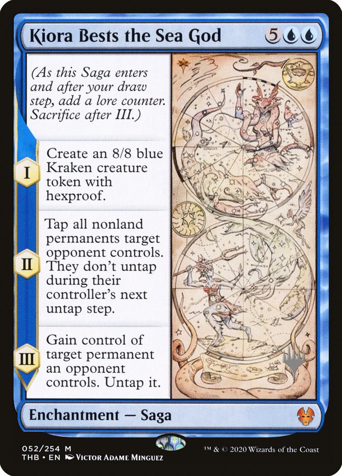 Kiora Bests the Sea God (Promo Pack) [Theros Beyond Death Promos] | Cracking-Singles