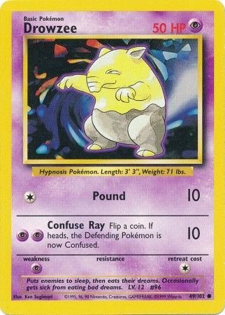 Drowzee (49/102) [Base Set Unlimited] | Cracking-Singles