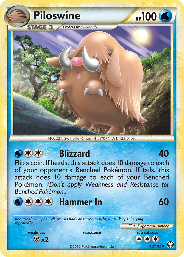 Piloswine (48/102) [HeartGold & SoulSilver: Triumphant] | Cracking-Singles