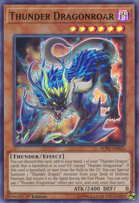 Thunder Dragonroar [SOFU-EN021] Ultra Rare | Cracking-Singles