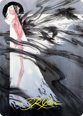 Tendrils of Agony Art Card (Gold-Stamped Signature) [Strixhaven: School of Mages Art Series] | Cracking-Singles