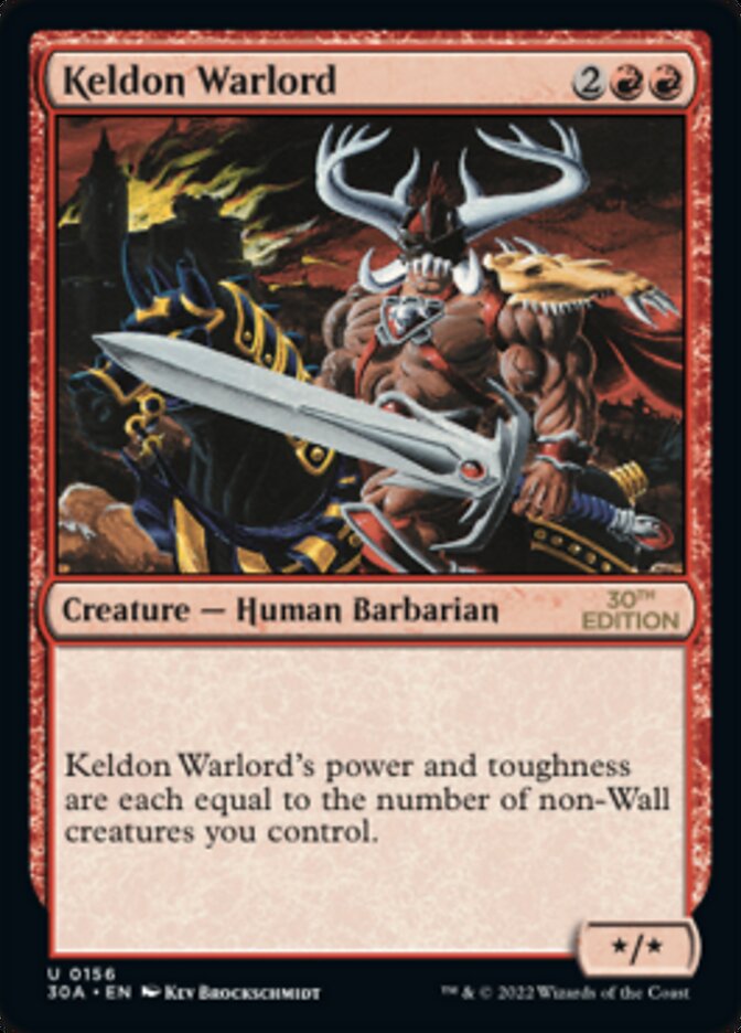 Keldon Warlord [30th Anniversary Edition] | Cracking-Singles