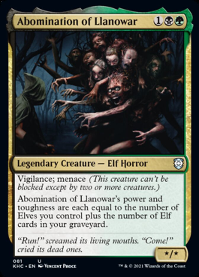 Abomination of Llanowar [Kaldheim Commander] | Cracking-Singles