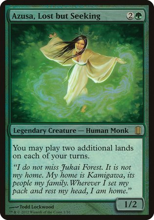 Azusa, Lost but Seeking (Commander's Arsenal) [Commander's Arsenal Oversized] | Cracking-Singles