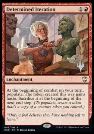 Determined Iteration (Promo Pack) [Streets of New Capenna Commander Promos] | Cracking-Singles