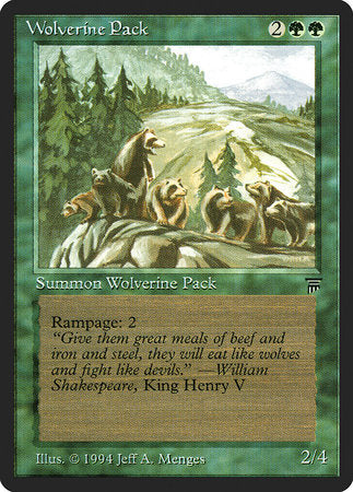 Wolverine Pack [Legends] | Cracking-Singles
