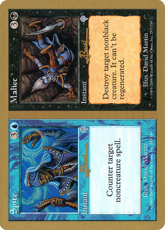 Spite // Malice - 2001 Antoine Ruel (INV) [World Championship Decks] | Cracking-Singles