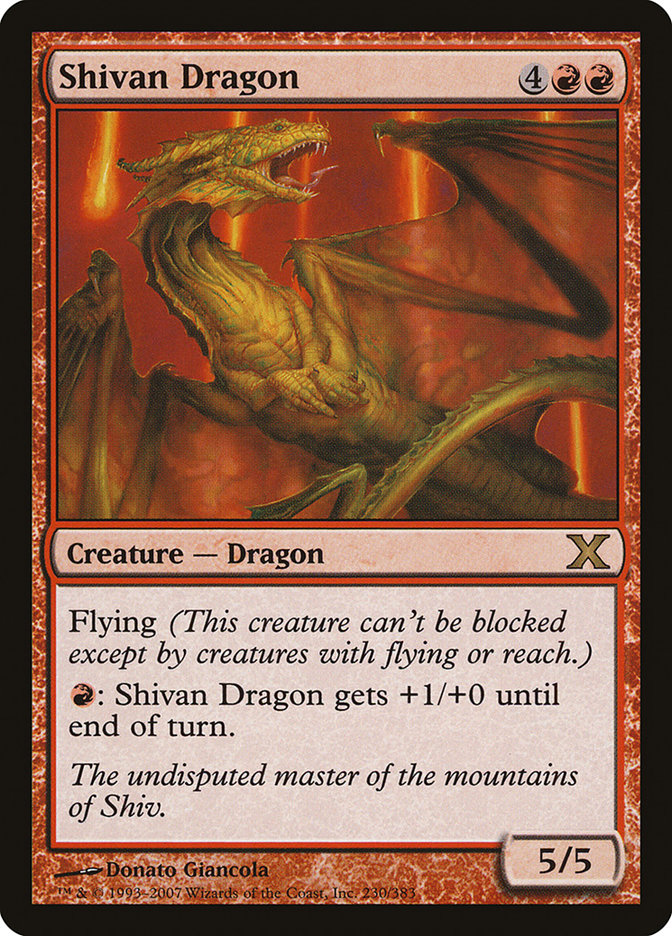 Shivan Dragon [Tenth Edition] | Cracking-Singles