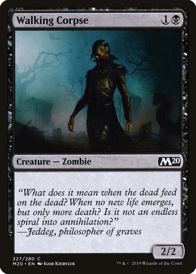 Walking Corpse [Core Set 2020] | Cracking-Singles