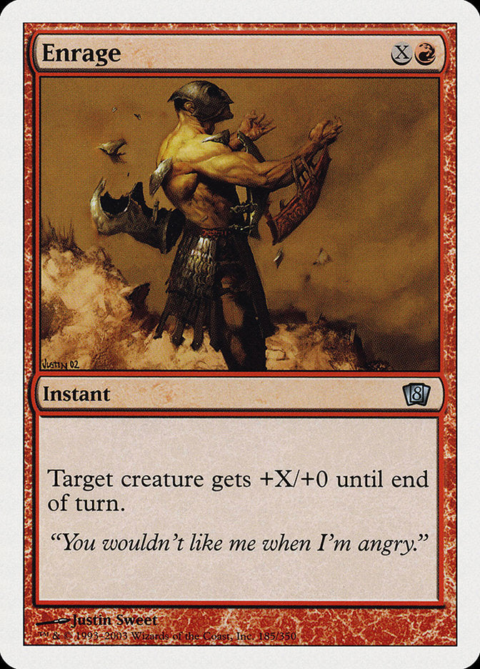 Enrage (Oversized) [Eighth Edition] | Cracking-Singles