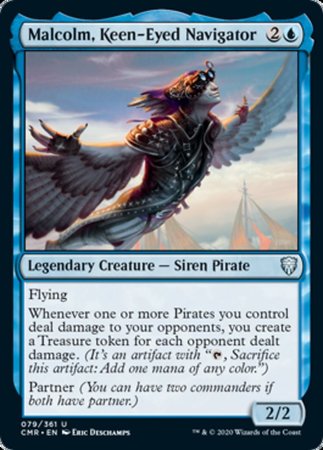 Malcolm, Keen-Eyed Navigator [Commander Legends] | Cracking-Singles