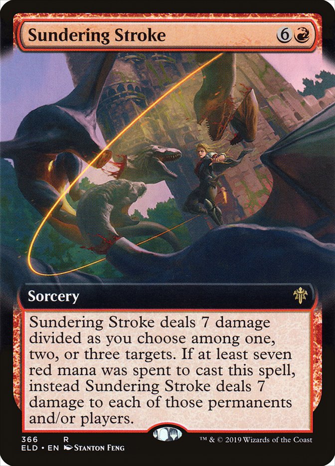Sundering Stroke (Extended Art) [Throne of Eldraine] | Cracking-Singles