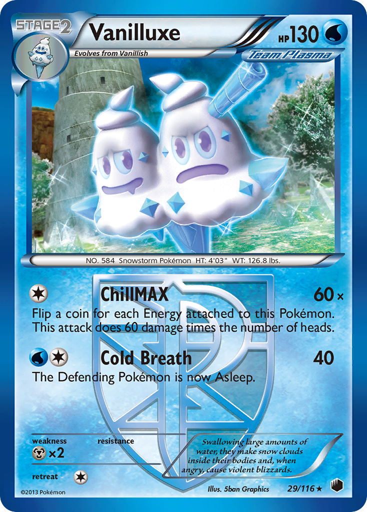 Vanilluxe (29/116) [Black & White: Plasma Freeze] | Cracking-Singles