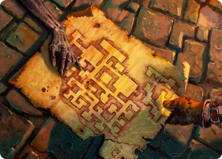 Dungeon Map Art Card [Dungeons & Dragons: Adventures in the Forgotten Realms Art Series] | Cracking-Singles