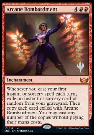Arcane Bombardment (Promo Pack) [Streets of New Capenna Promos] | Cracking-Singles