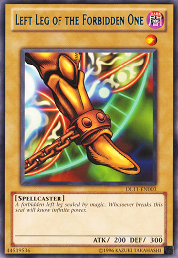 Left Leg of the Forbidden One (Blue) [DL11-EN003] Rare | Cracking-Singles