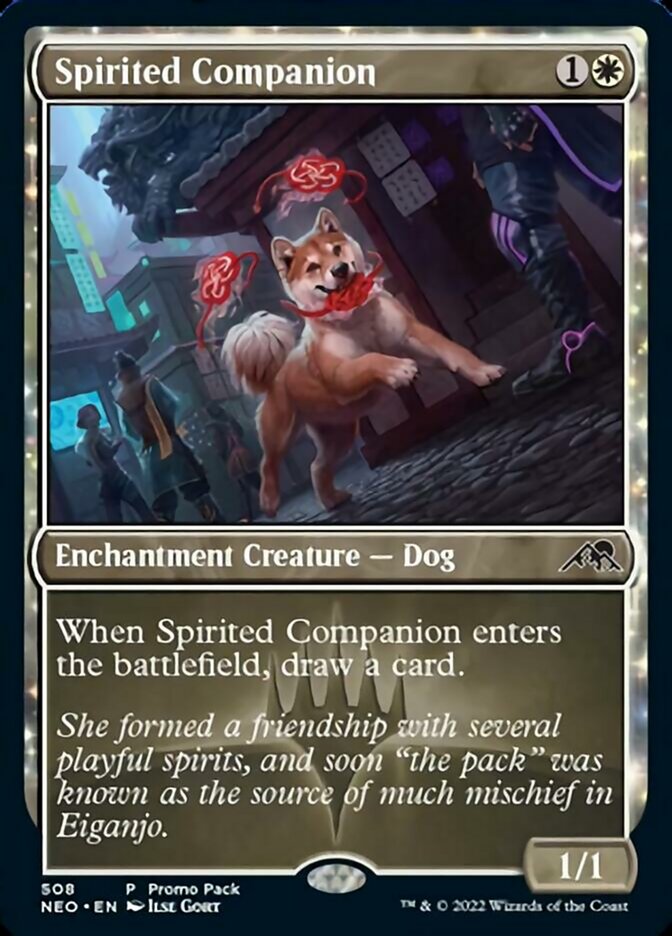 Spirited Companion (Promo Pack) [Kamigawa: Neon Dynasty] | Cracking-Singles