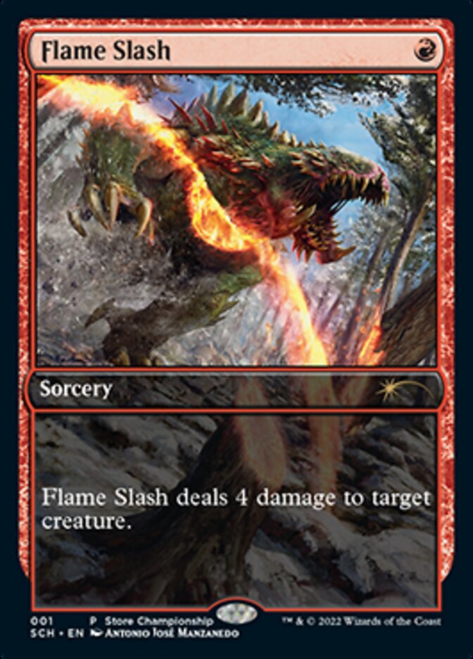 Flame Slash (Extended Art) [Store Championships 2022] | Cracking-Singles