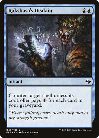 Rakshasa's Disdain [Fate Reforged] | Cracking-Singles
