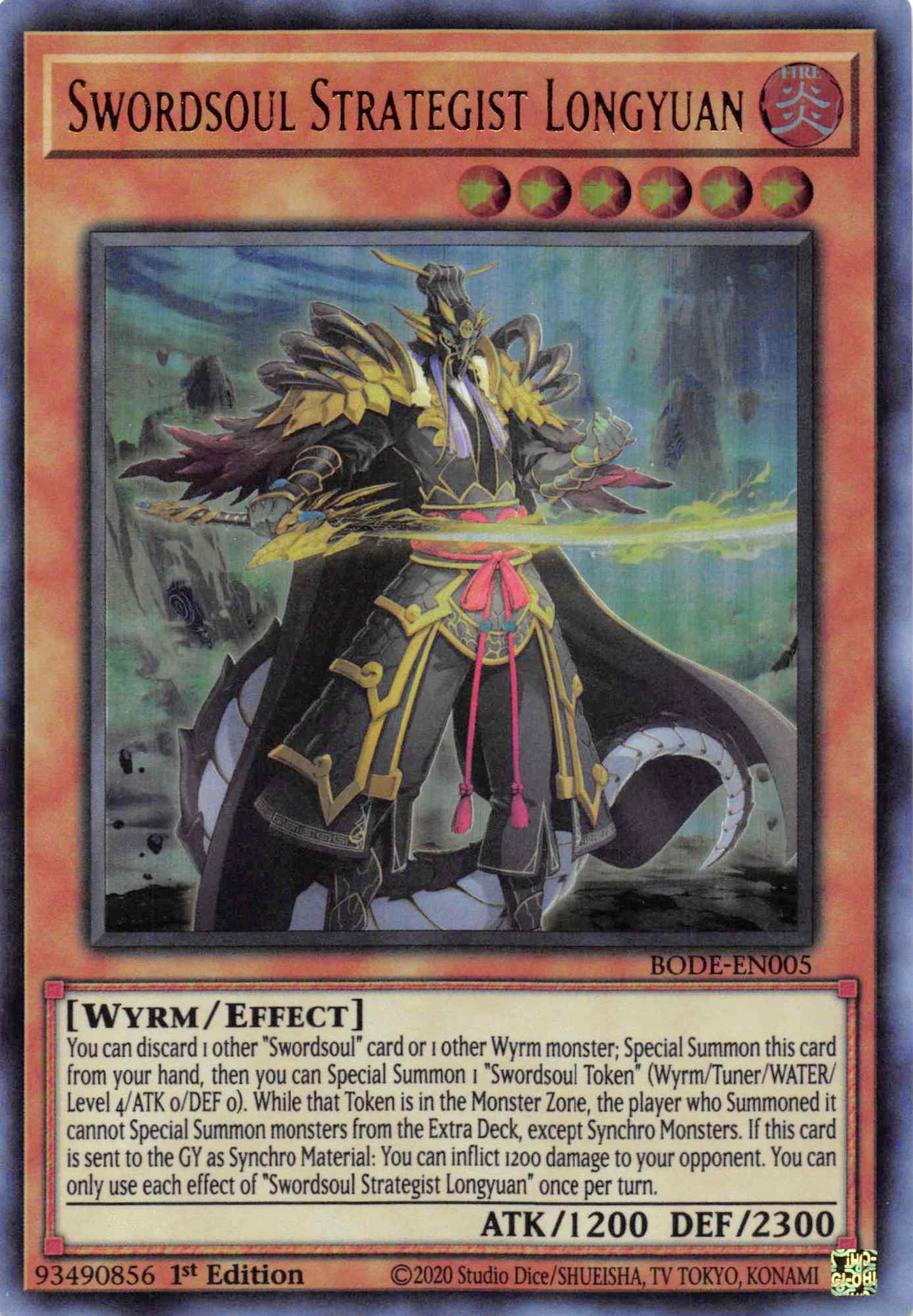 Swordsoul Strategist Longyuan [BODE-EN005] Ultra Rare | Cracking-Singles
