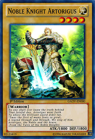 Noble Knight Artorigus [GAOV-EN000] Super Rare | Cracking-Singles
