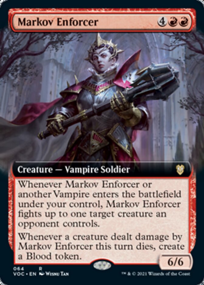 Markov Enforcer (Extended) [Innistrad: Crimson Vow Commander] | Cracking-Singles