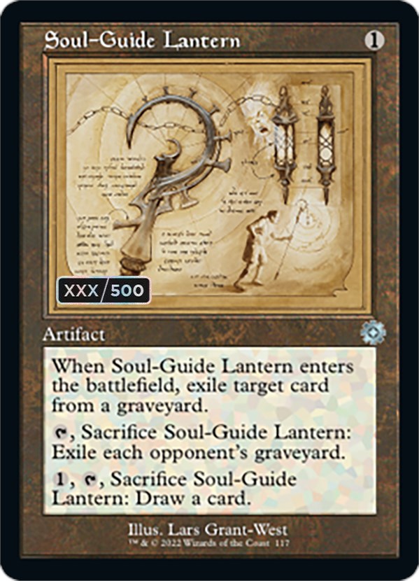 Soul-Guide Lantern (Retro Schematic) (Serial Numbered) [The Brothers' War Retro Artifacts] | Cracking-Singles