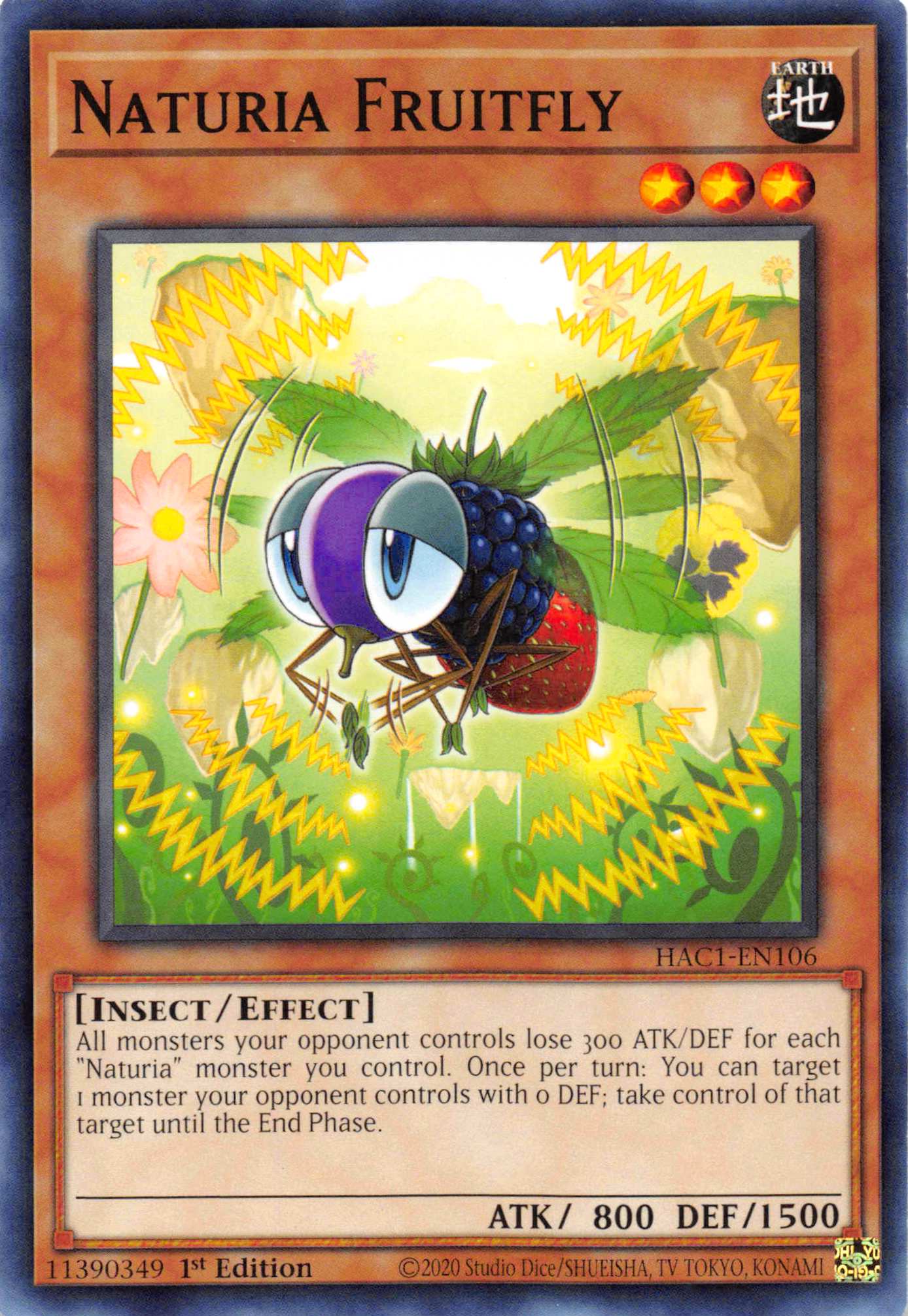 Naturia Fruitfly [HAC1-EN106] Common | Cracking-Singles