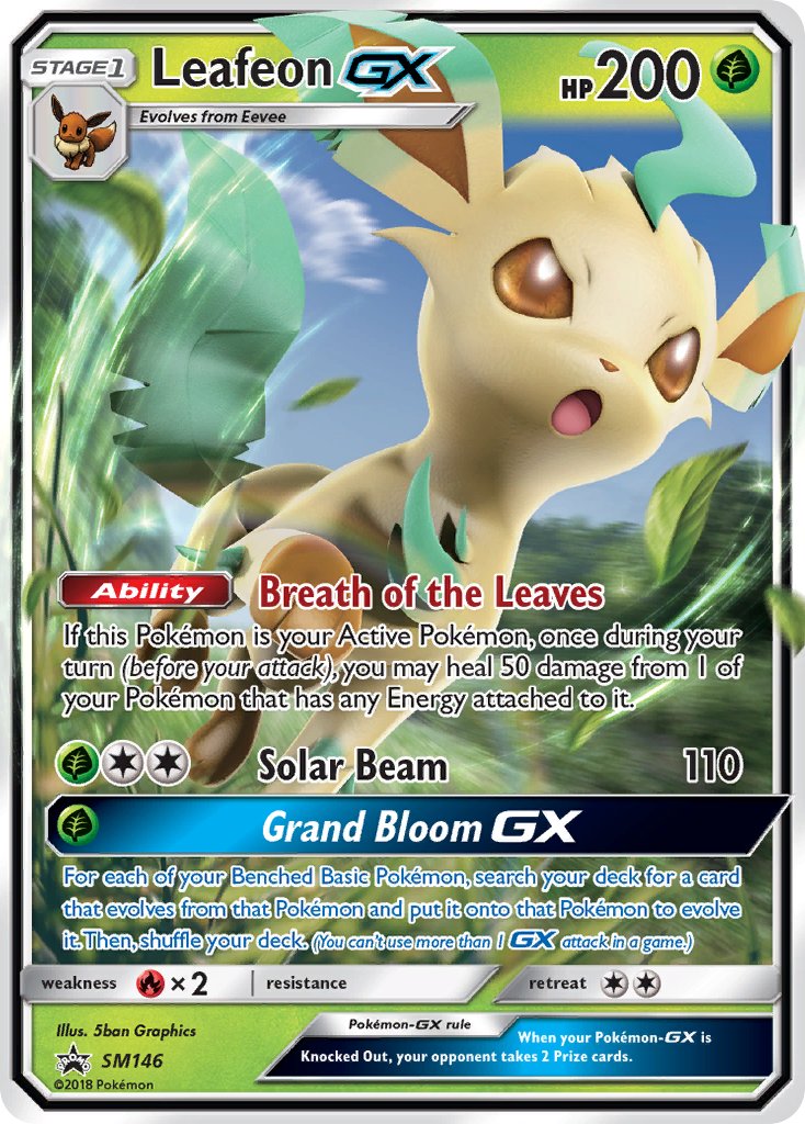 Leafeon GX (SM146) [Sun & Moon: Black Star Promos] | Cracking-Singles