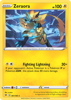 Zeraora (061/185) [Sword & Shield: Vivid Voltage] | Cracking-Singles