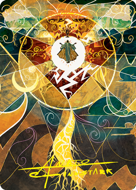 Lightning Bolt Art Card (Gold-Stamped Signature) [Strixhaven: School of Mages Art Series] | Cracking-Singles