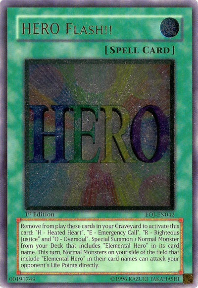 HERO Flash!! [EOJ-EN042] Ultimate Rare | Cracking-Singles