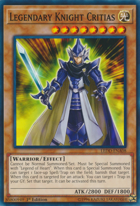 Legendary Knight Critias [LEDD-ENA08] Common | Cracking-Singles
